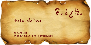 Hold Éva névjegykártya